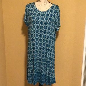 1X St.John Bay Medallion Print Dress